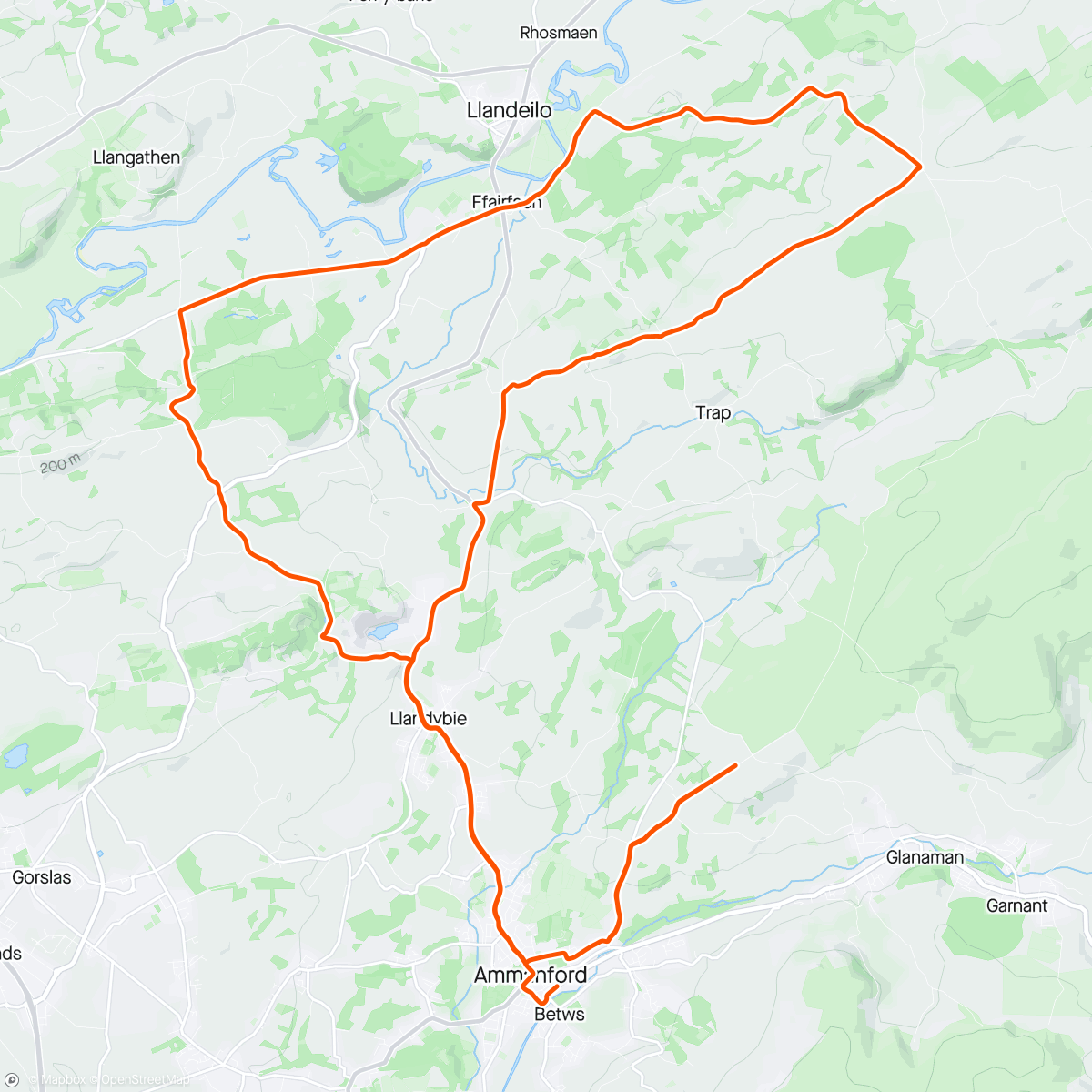 Map of the activity, The inaugural come-and-try Hill Climb Meet-Up + group ride ⛰️🙂