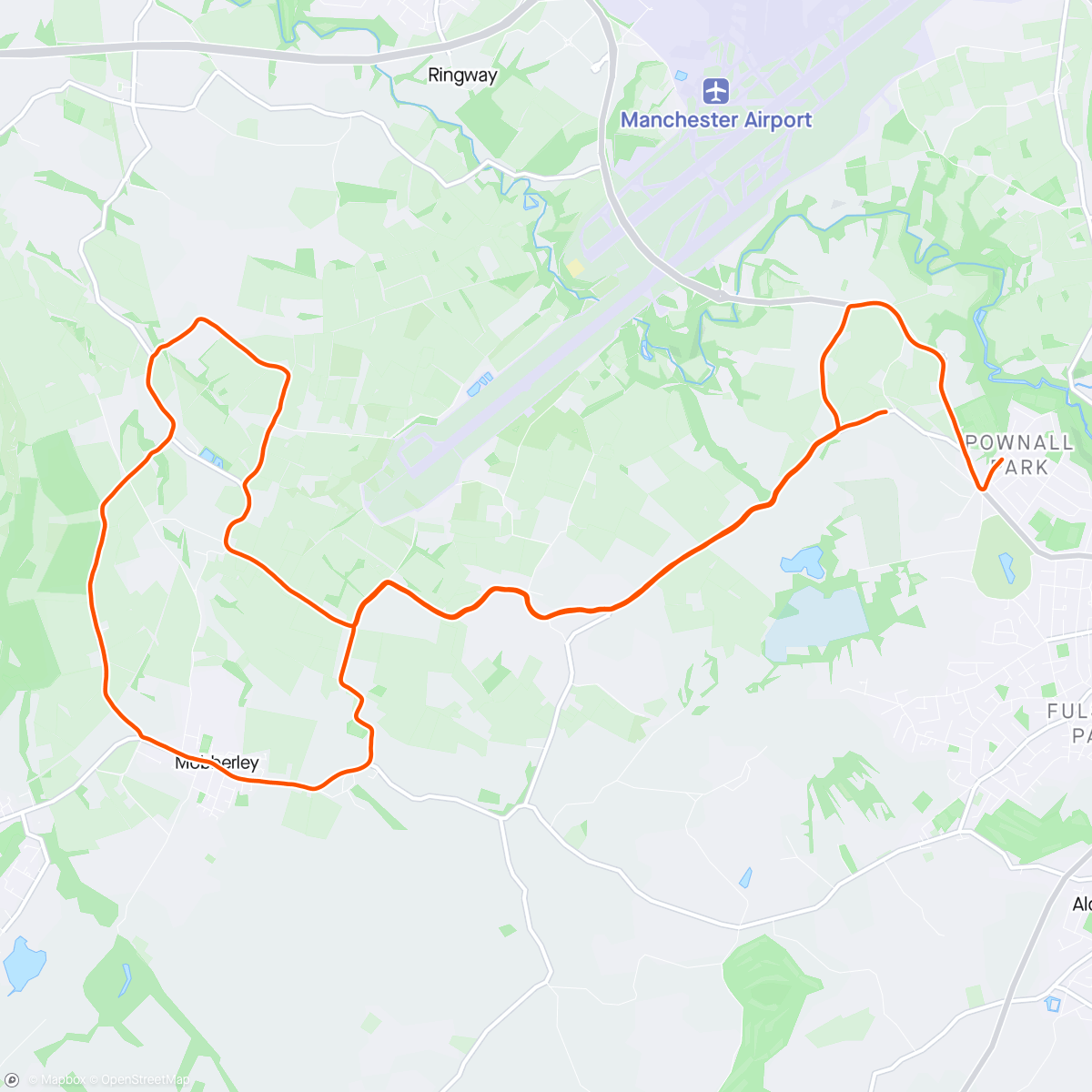 Map of the activity, Wilmslow Half Marathon 2024