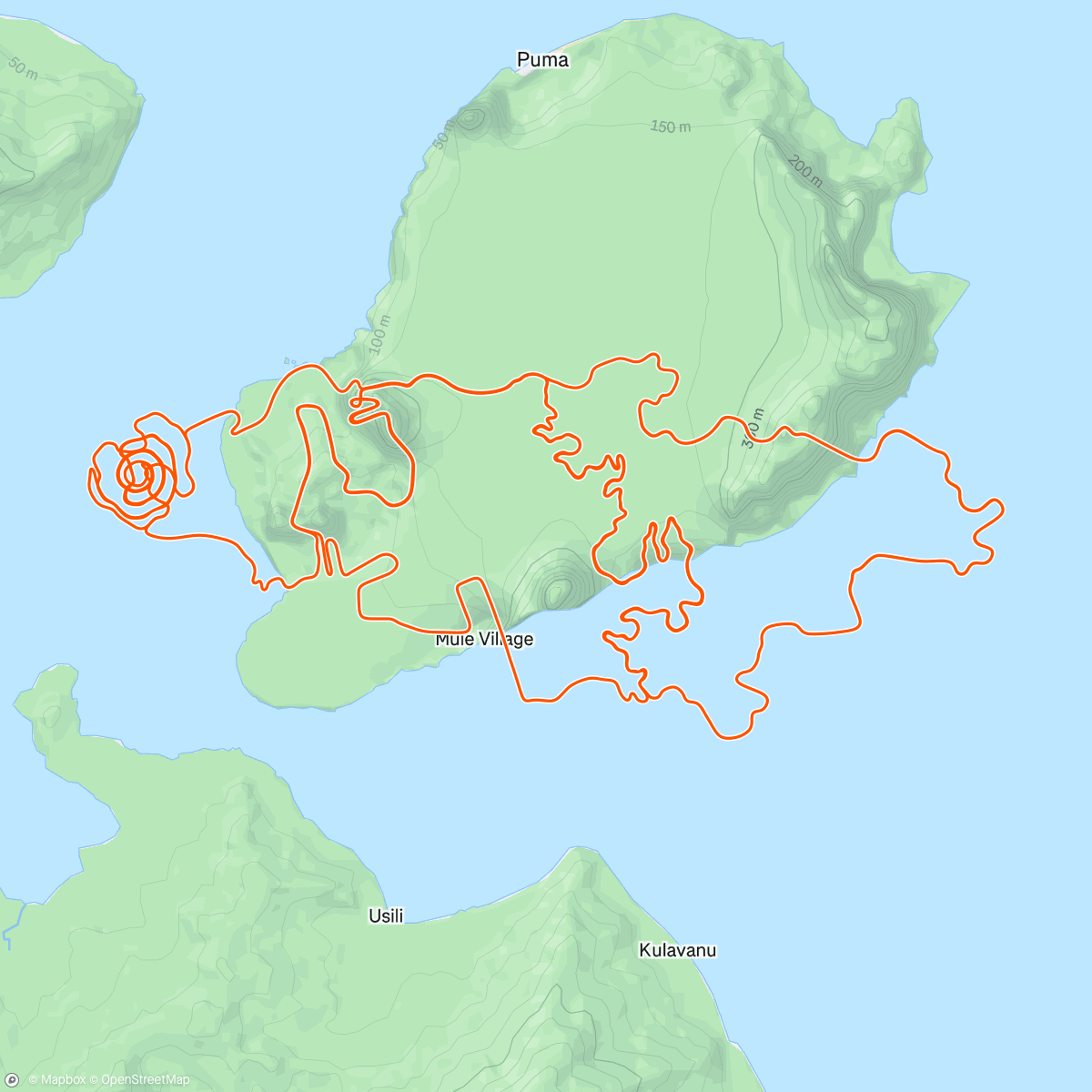 Map of the activity, Zwift - Group Ride: MGCC Bagel (C) on Big Foot Hills in Watopia - Xert