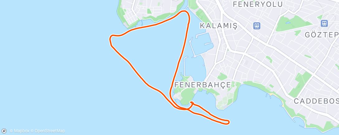 Map of the activity, Morning Row