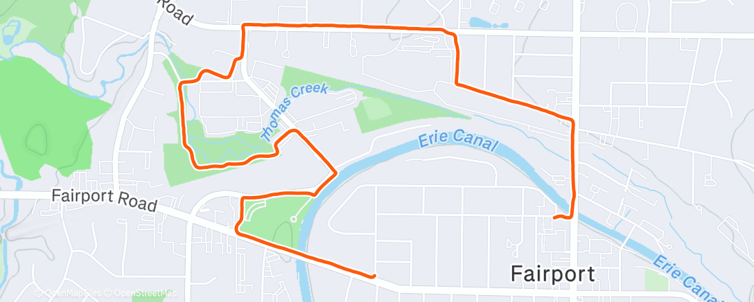 Map of the activity, Fairport