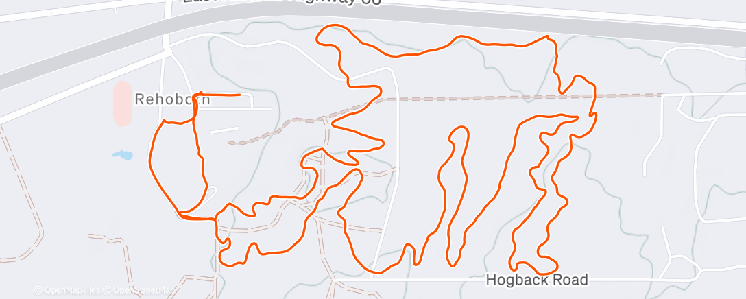Map of the activity, Afternoon Mountain Bike Ride