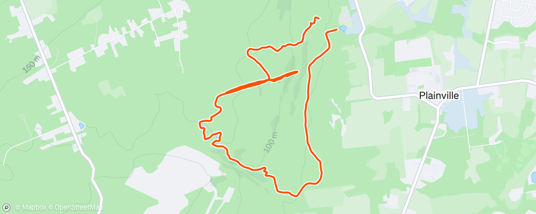 Map of the activity, Pipeline hill repeats + MAF trial run