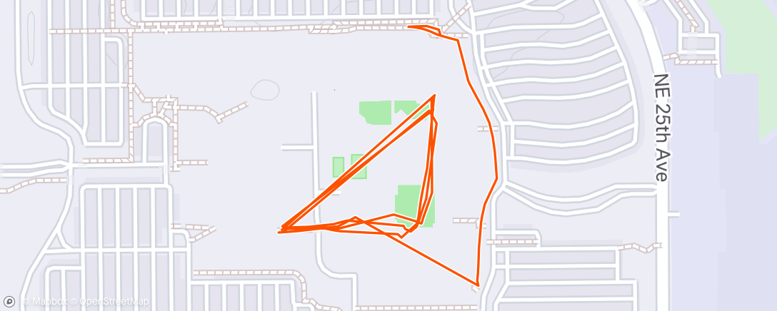 Map of the activity, Morning Walk