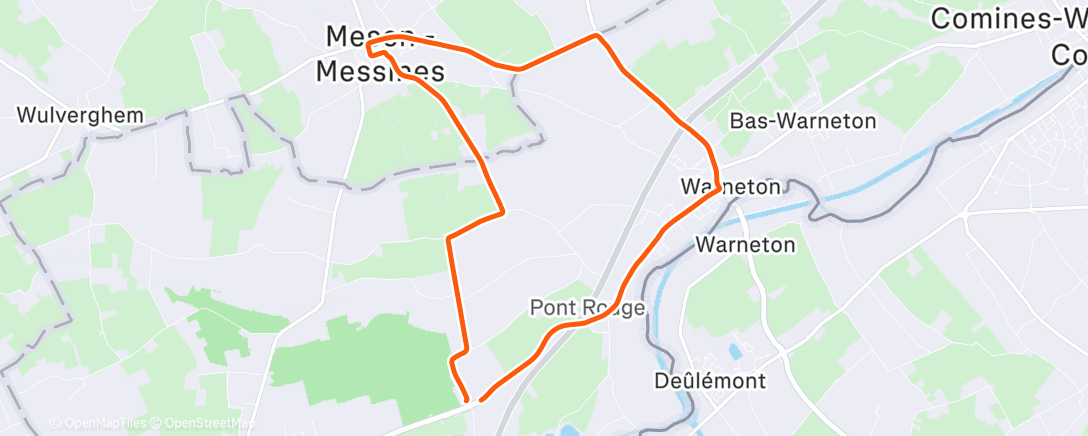 Mapa da atividade, Sortie vélo dans l'après-midi