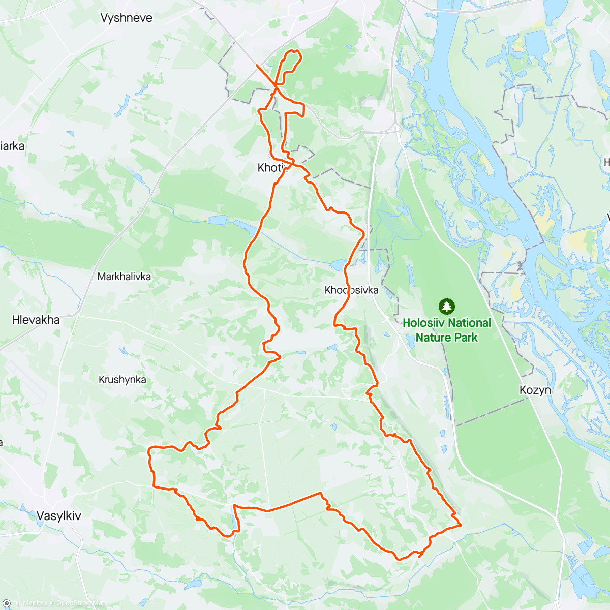 Mapa da atividade, Карпатська Київщина 2