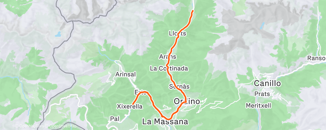 Mappa dell'attività Cyclisme