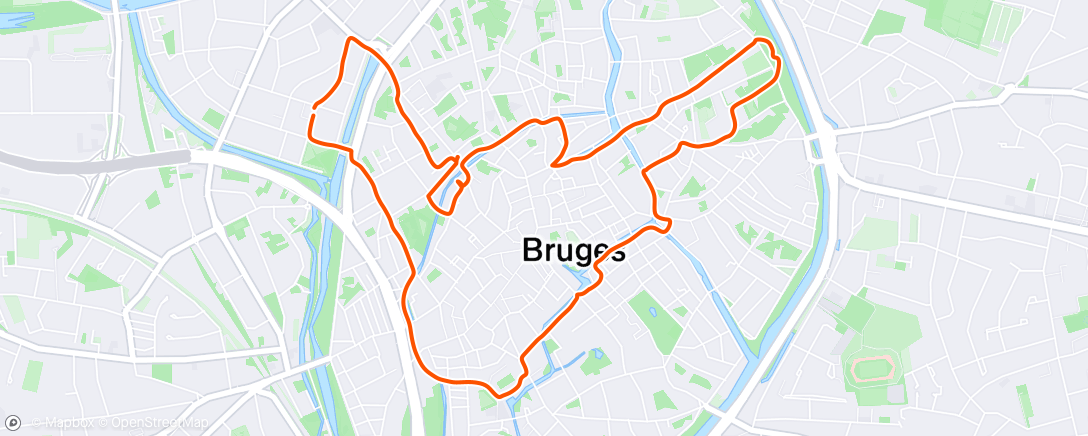 Map of the activity, Avondloop