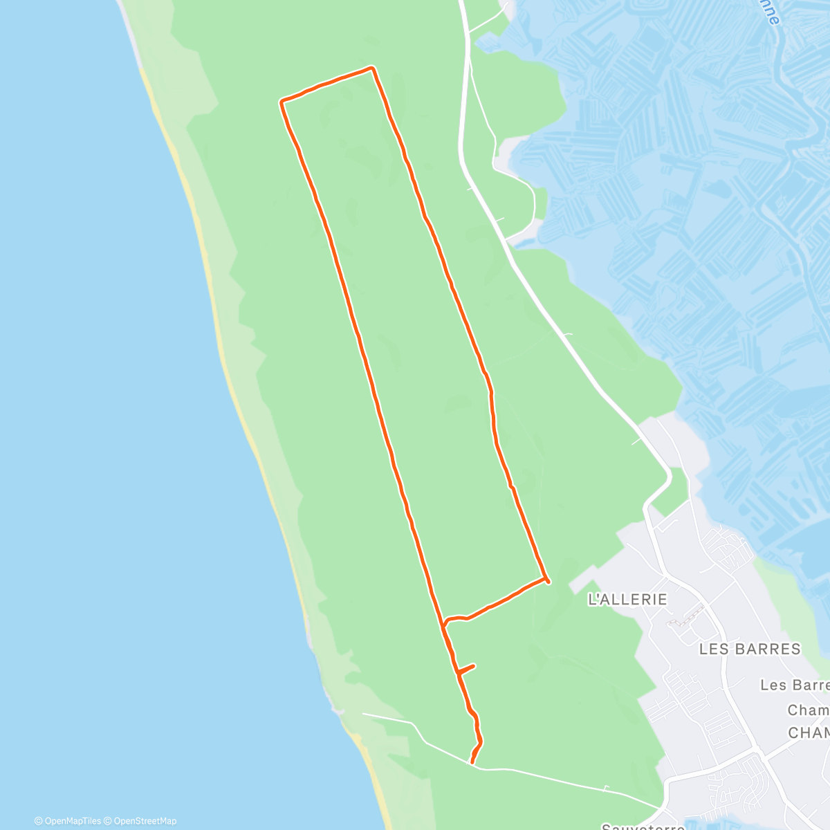 Map of the activity, Dossard dimanche fin de gros bloc comme Jaja