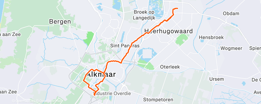 Map of the activity, 23/12/2025 - Alkmaar (O3/4)