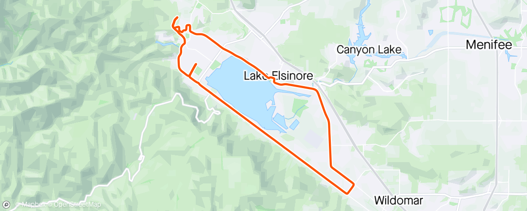 Map of the activity, Afternoon ride so freaking windy 🤨