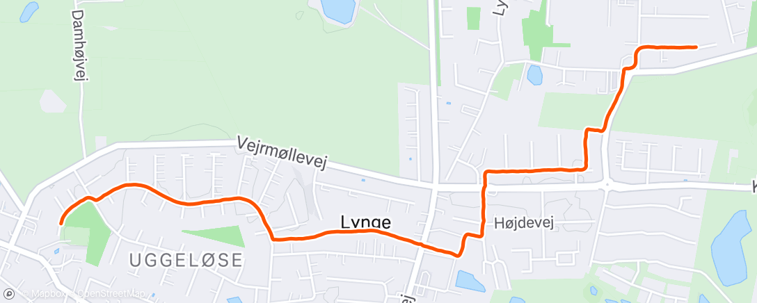 Map of the activity, Afternoon Walk