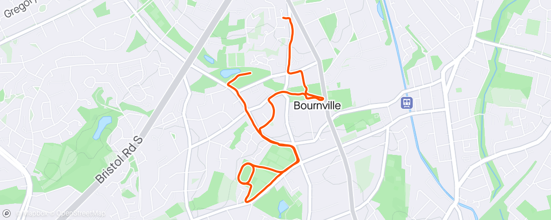 Mappa dell'attività Easy jog up to Rowheath