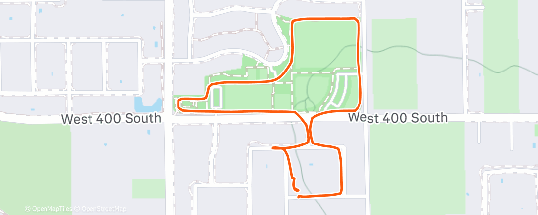 Map of the activity, Afternoon Walk