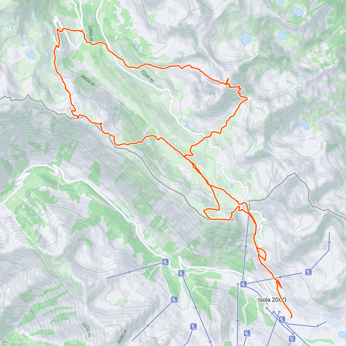 Carte de l'activité Morning Backcountry Ski