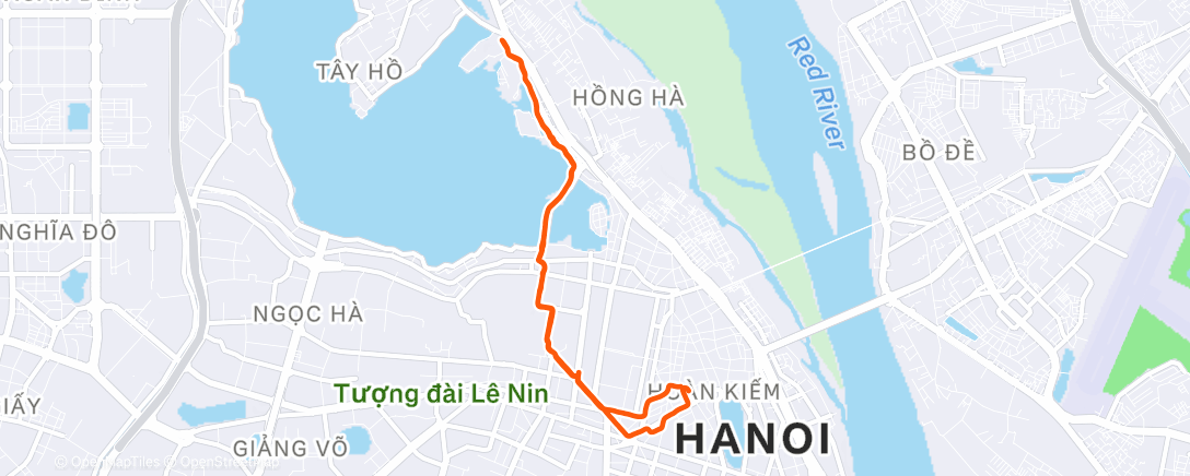 Карта физической активности (Morning Run)