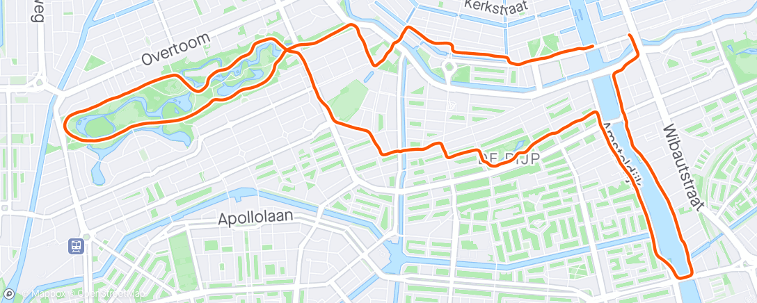 Map of the activity, No Breakfast Run Club