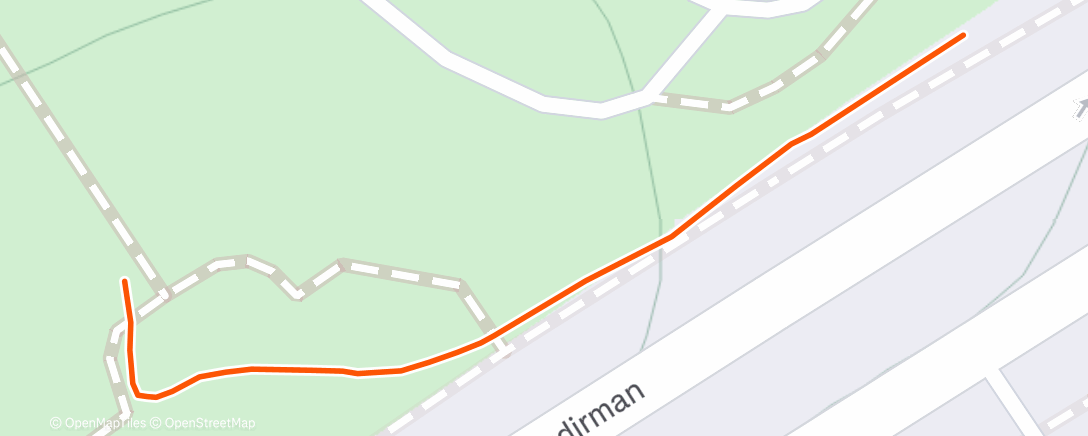 Map of the activity, Morning Walk