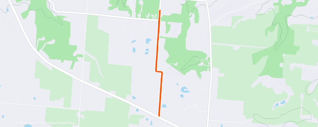 Map of the activity, Afternoon Trail Run