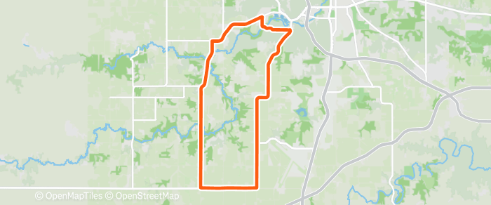 Route map for Sunday Morning Social