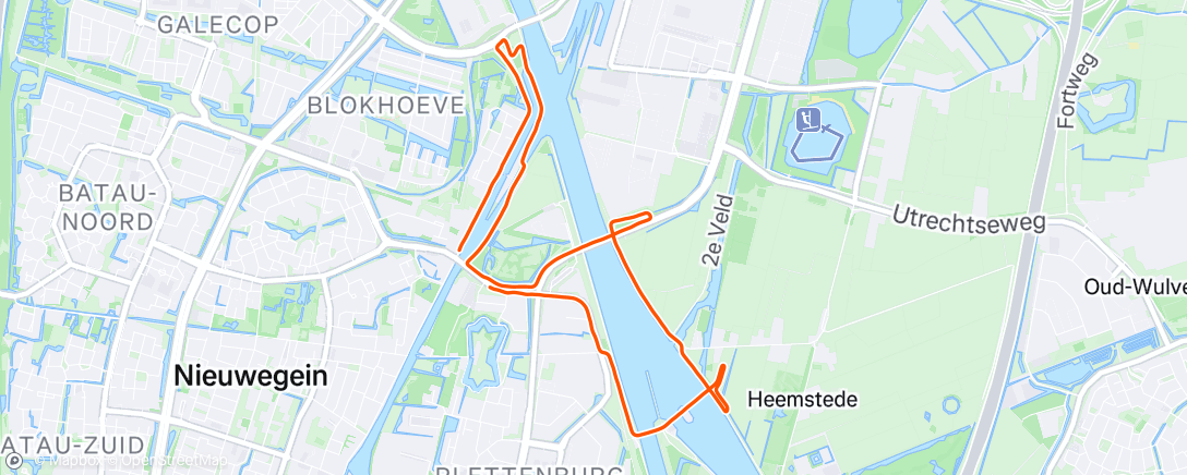 Map of the activity, Easy Sunday
