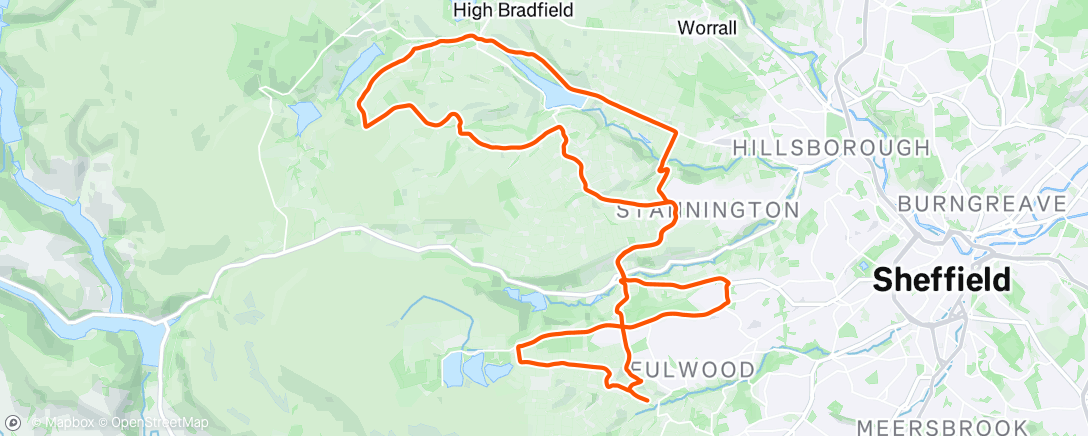 Map of the activity, Afternoon Ride