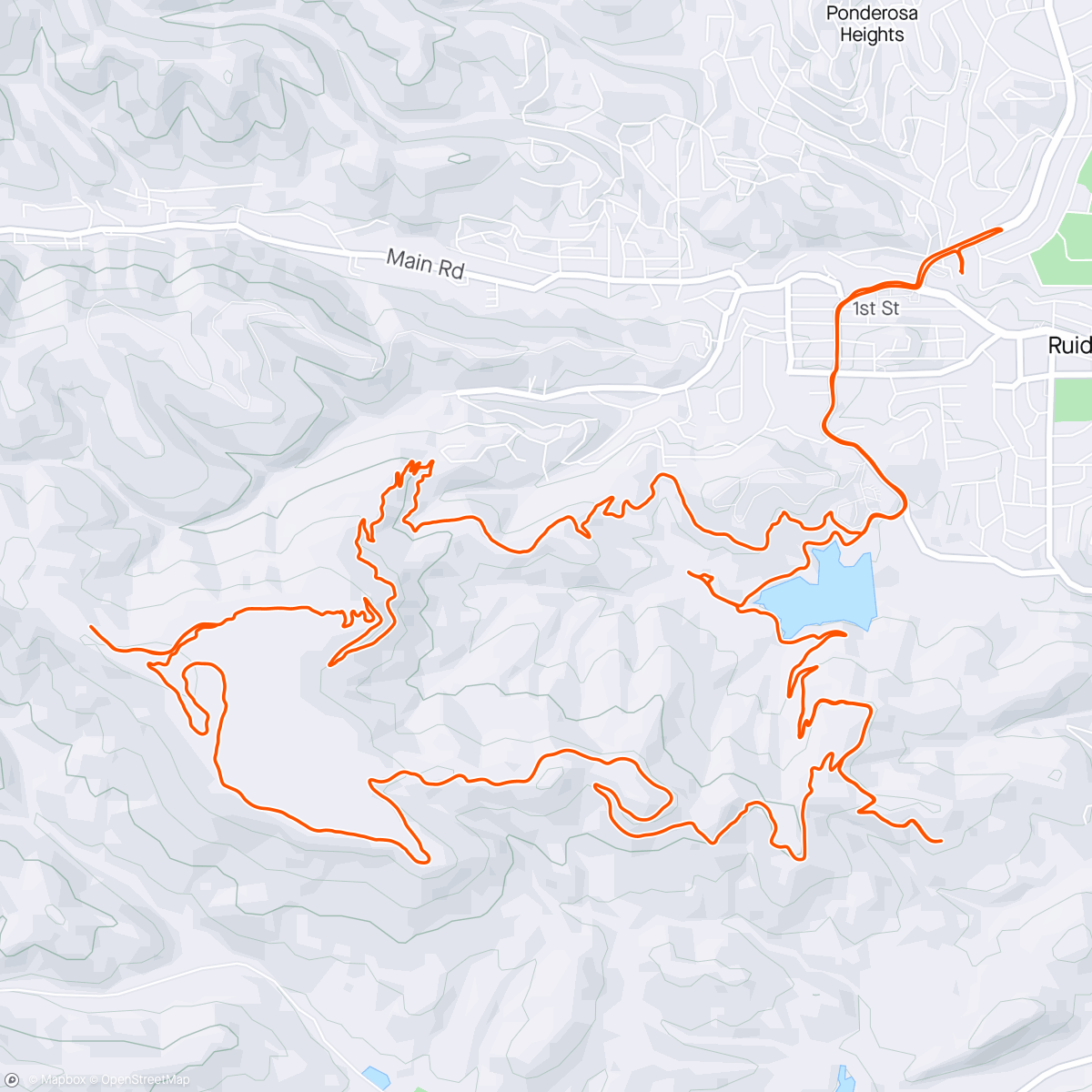 Kaart van de activiteit “Grindstone Lake Trails-Ruidoso, NM”
