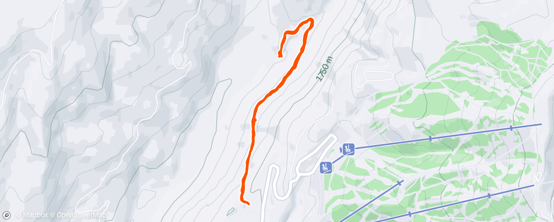 Map of the activity, Goose Creek Falls with Roxanne