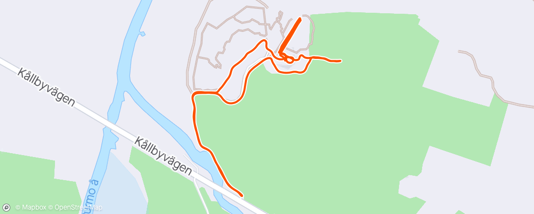 Carte de l'activité Evening Trail Run