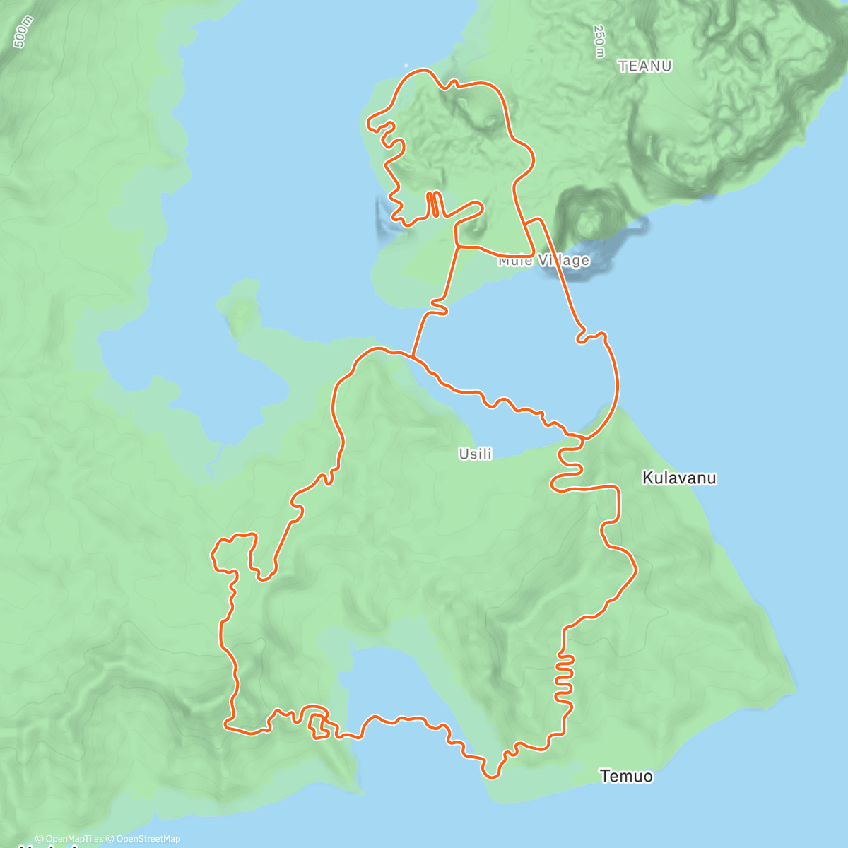 Map of the activity, Zwift - Snowman in Watopia