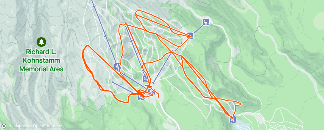 Map of the activity, Slopes - A day skiing at Mt. Hood Meadows Ski Resort