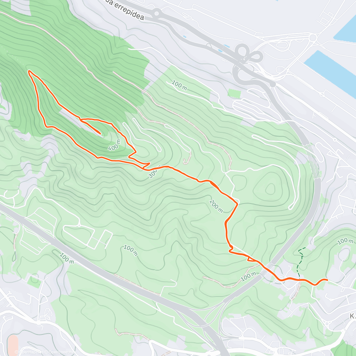 Mappa dell'attività Serantes con la tropa