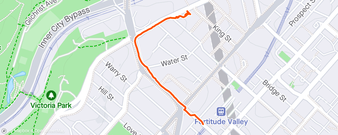 Map of the activity, Walk to craftshow from train station