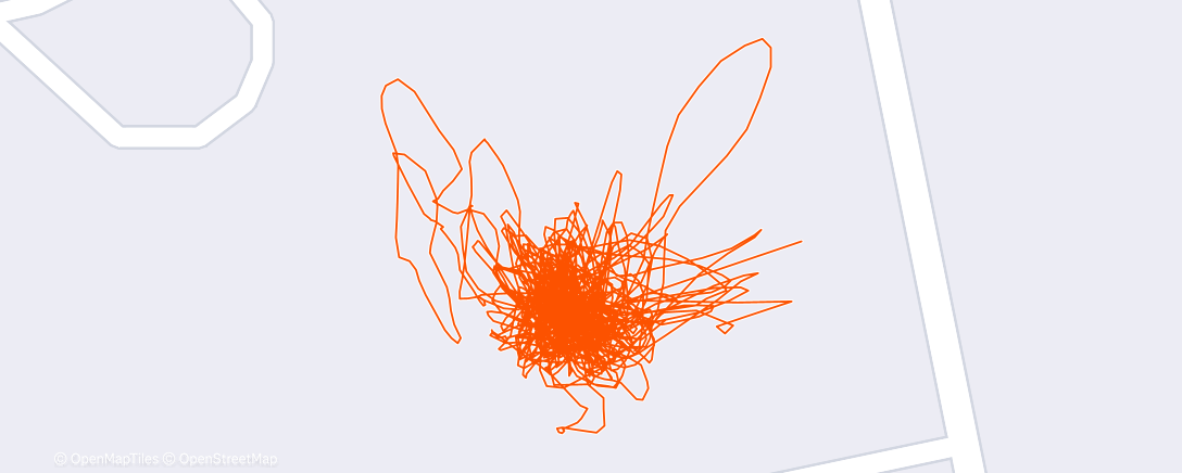 Map of the activity, Afternoon Tennis