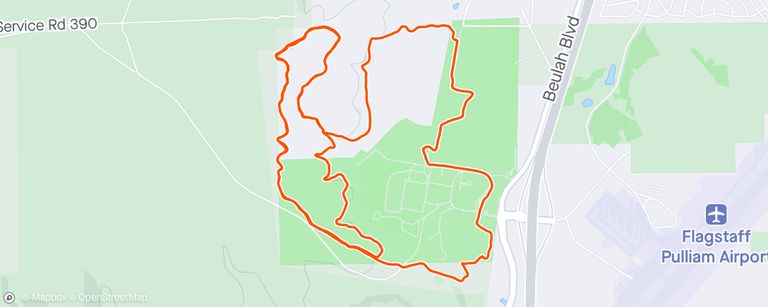 Map of the activity, Quick Ride