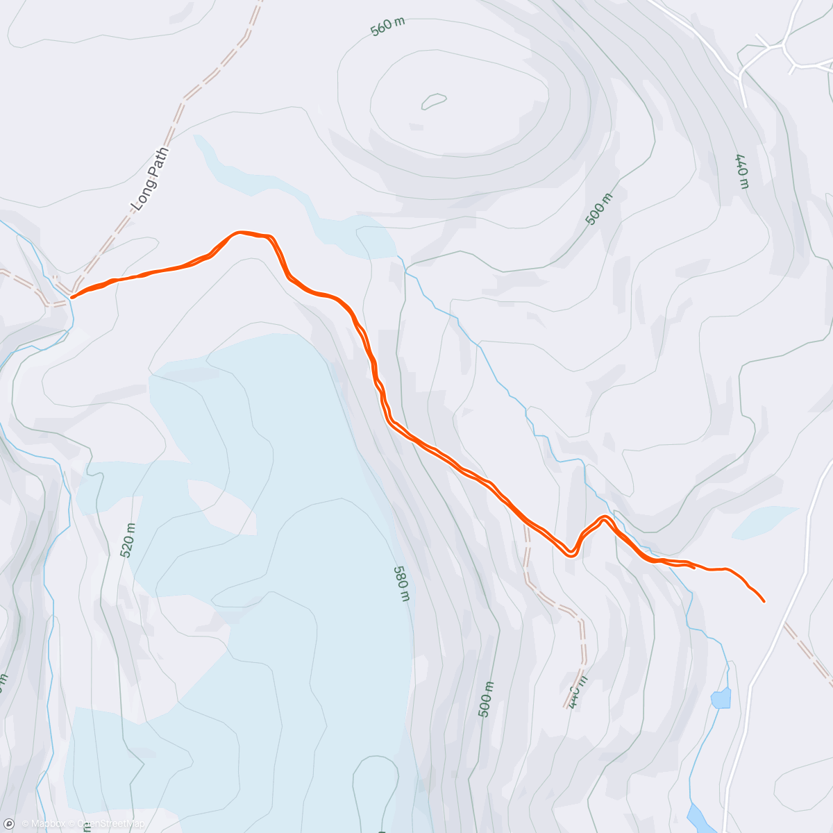 Map of the activity, Afternoon Trail Run