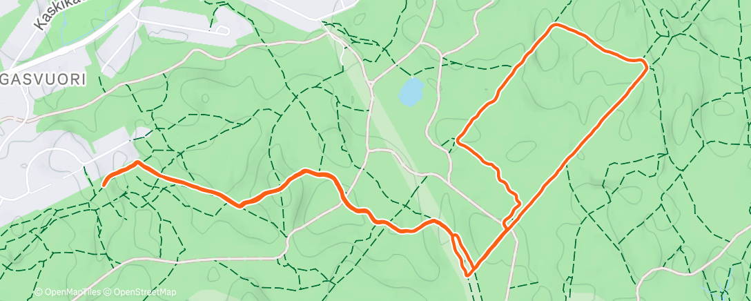 Map of the activity, Morning Trail Run