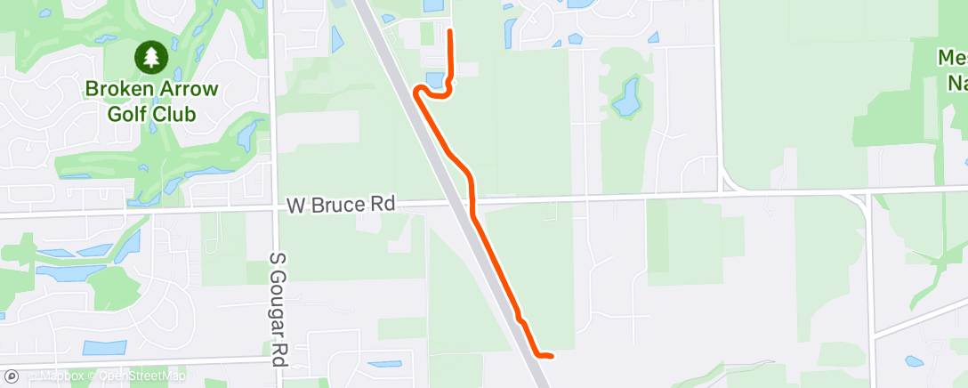 Map of the activity, Morning Run