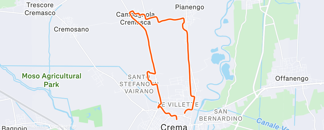 Map of the activity, 8k CL + 5×(1'/1'+45"/45"+30"/30") + def