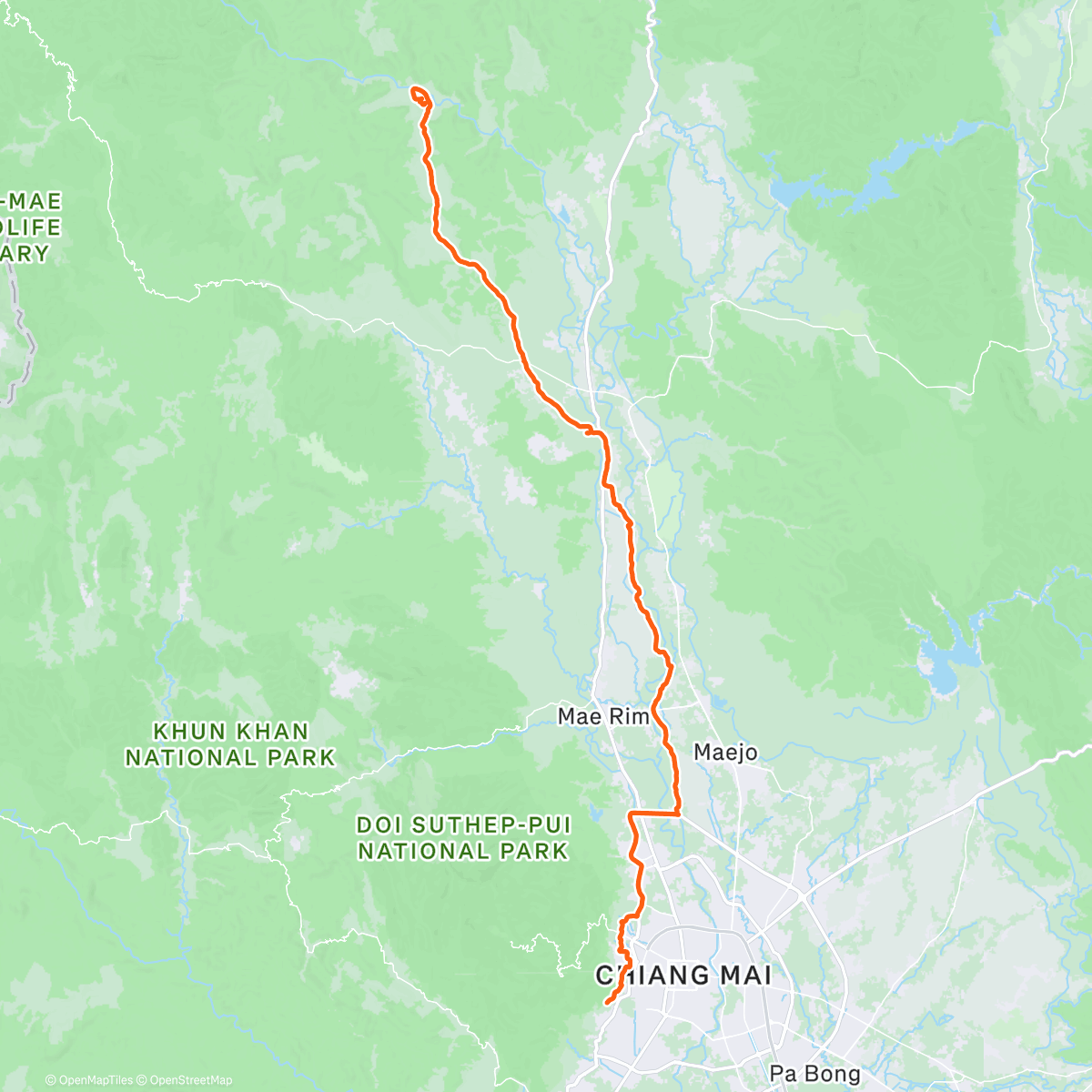 Map of the activity, Thailand
