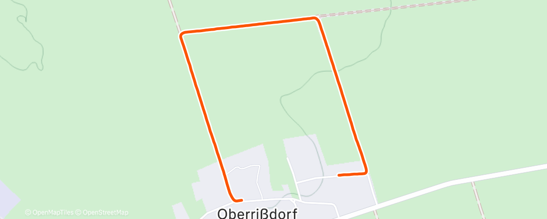 Map of the activity, Lauf am Nachmittag