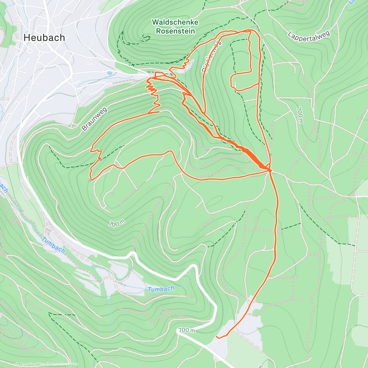 Map of the activity, kurze e-tox Rutsche