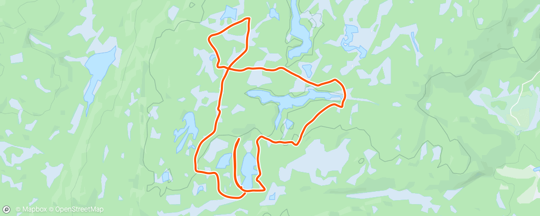 Map of the activity, Treningsløp i orientering