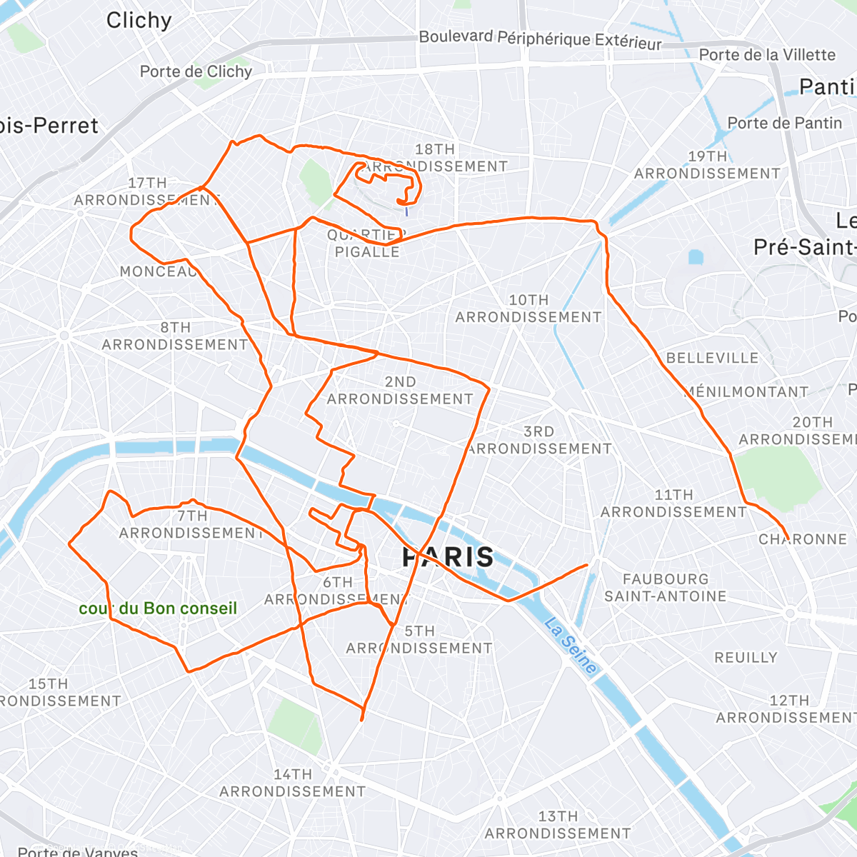 Map of the activity, ACP Christmas 🎄