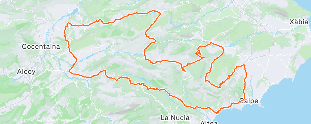 Map of the activity, “Promotion” to the sub 70/climbers group😬