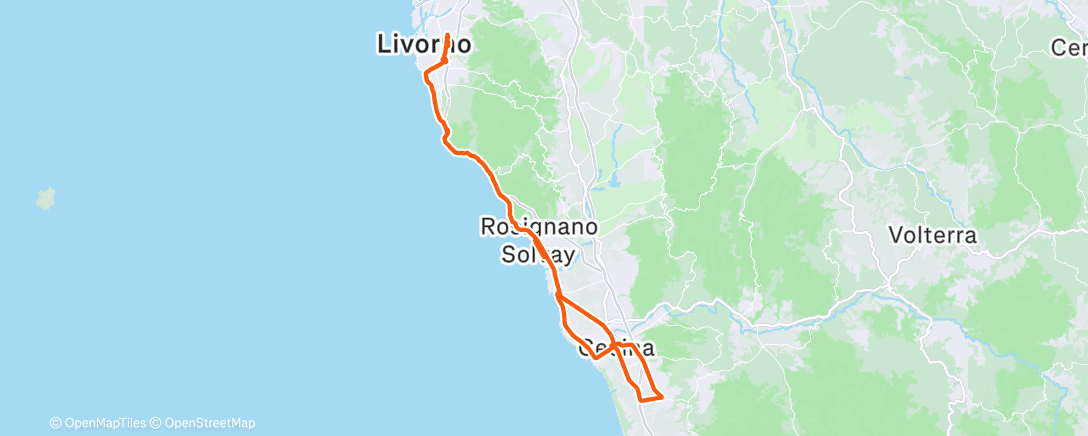 Map of the activity, Morning Ride