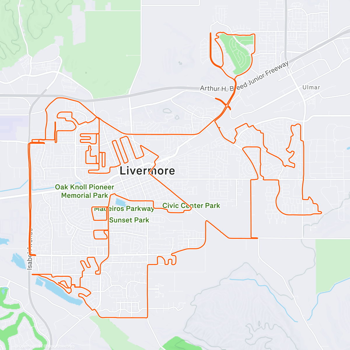 Map of the activity, Livermore