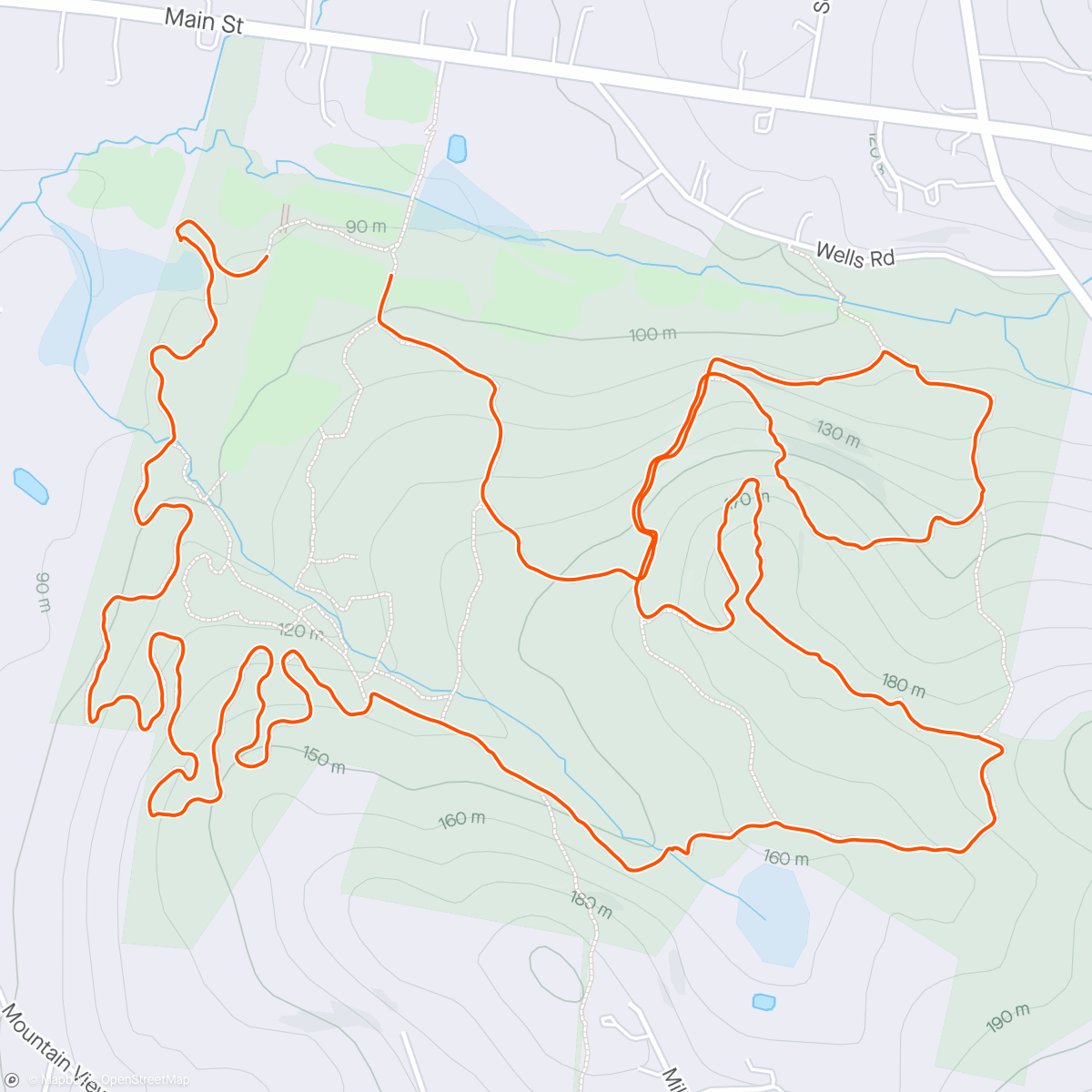 Map of the activity, McCann and Whittaker Woods