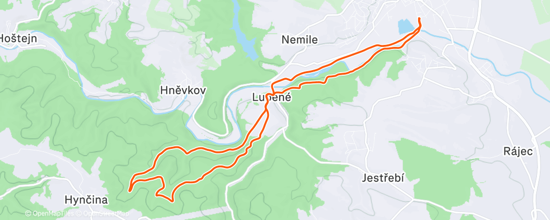 Map of the activity, Morning Trail Run