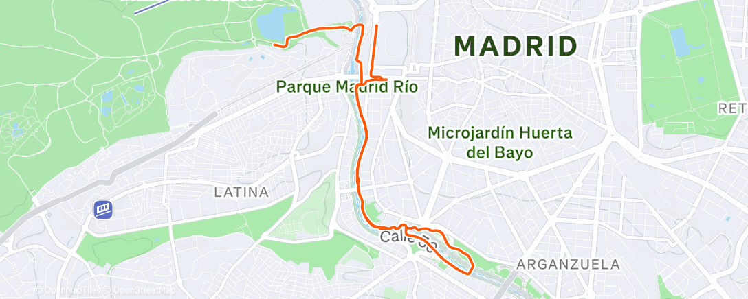 Map of the activity, Madrid Rio
